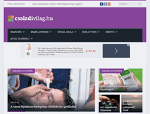 Tablet Screenshot of csaladivilag.hu